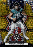 2022 Trevor Lawrence Panini Mosaic No Huddle GOLD NATIONAL PRIDE 08/10 #267 Jacksonville Jaguars