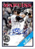 2023 JJ Bleday Topps ROOKIE 1988 DESIGN AUTO AUTOGRAPH #88BA-JJB Miami Marlins