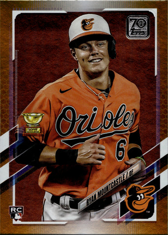 2021 Ryan Mountcastle Topps Series 1 GOLD FOIL ROOKIE RC #143 Baltimore Orioles