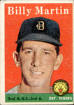 1958 Billy Martin Topps #271 Detroit Tigers BV $60