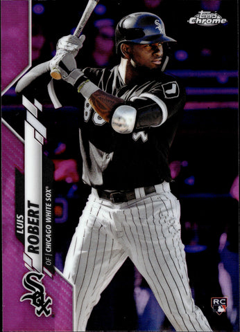 2020 Luis Robert Topps Chrome ROOKIE PINK REFRACTOR RC #60 Chicago White Sox