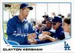 2013 Clayton Kershaw Topps SP PHOTO VARIATION #22 Los Angeles Dodgers