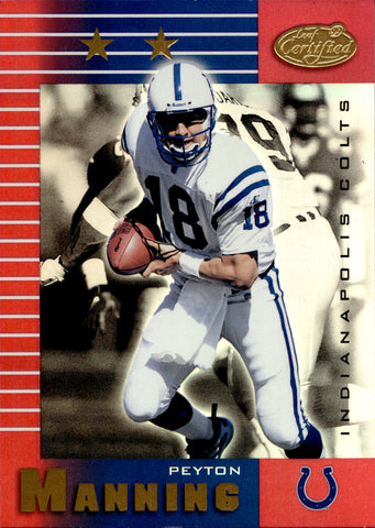 1999 Peyton Manning Leaf Certified MIRROR RED #122 Indianapolis Colts HOF