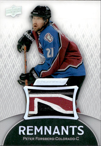 2023-24 Peter Forsberg Upper Deck Engrained REMNANTS JUMBO STICK RELIC #R-PF Colorado Avalanche