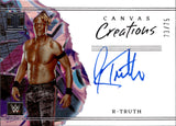 2023 R-Truth Panini Impeccable WWE CANVAS CREATIONS AUTO 73/75 AUTOGRAPH #CC-RTR Monday Night Raw