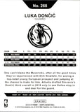 2018-19 Luka Doncic Panini NBA HOOPS ROOKIE RC #268 Dallas Mavericks