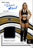 2024 Thea Hail Panini Immaculate WWE SHIRT AUTO 87/99 AUTOGRAPH RELIC #MA-THL NXT