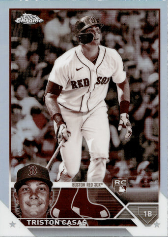 2023 Triston Casas Topps Chrome SEPIA REFRACTOR ROOKIE RC #174 Boston Red Sox 2