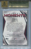 2021 Ronald Acuna Jr. Topps Finest MOMENTS REFRACTOR AUTO AUTOGRAPH BGS 9.5/10 #FMA-RA Atlanta Braves 6493