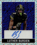 2025 Luther Burden Leaf 15th Anniversary 1948 DESIGN SILVER SHIMMER ROOKIE MINI AUTO 1/1 ONE OF ONE AUTOGRAPH #48A-LB3 Chicago Bears