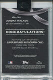 2024 Jordan Walker Topps Chrome Black SUPER FUTURES AUTO 17/99 AUTOGRAPH #SFA-JWA St. Louis Cardinals