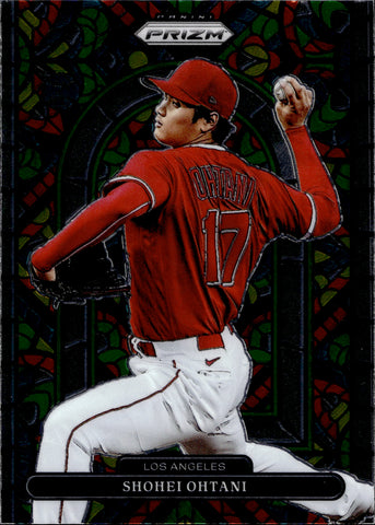 2022 Shohei Ohtani Panini Prizm STAINED GLASS #SG-3 Anaheim Angels