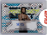 2025 Sedriques Dumas Topps Finest BLUE CHECKERBOARD REFRACTOR ROOKIE AUTO 34/75 AUTOGRAPH #FRA-SD Middlewight