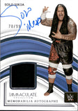 2023 Solo Sikoa Panini Immaculate SHIRT AUTO 70/99 AUTOGRAPH RELIC #MA-SSK Friday Night Smackdown