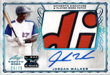 2020 Jordan Walker Leaf Trinity ROOKIE JUMBO PATCH AUTO 24/75 AUTOGRAPH RELIC RC #PA-JW1 St. Louis Cardinals