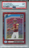 2024 Jayden Daniels Donruss Optic PREVIEW RED WAVE RATED ROOKIE RC PSA 9 #389 Washington Commanders