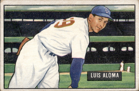 1951 Luis Aloma Bowman ROOKIE RC #231 Chicago White Sox BV $20