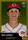 2022 Nick Lodolo Topps Chrome Platinum Anniversary GOLD REFRACTOR ROOKIE 47/50 RC #97 Cincinnati Reds
