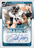 2024 Parker Washington Panini Donruss SIGNATURE MARKS AUTO AUTOGRAPH #SMA-PWA Jacksonville Jaguars