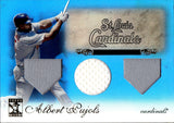 2009 Albert Pujols Topps Tribute BLUE REFRACTOR TRIPLE JERSEY 73/75 RELIC #91 St. Louis Cardinals