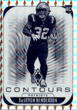 2025 TreVeyon Henderson Panini Phoenix CONTOURS ROOKIE RC #22 New England Patriots