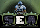 2007 Shaun Alexander Topps Triple Threads TRIPLE GOLD JERSEY 2/9 RELIC #TTR-106 Seattle Seahawks
