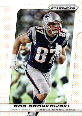 2013 Rob Gronkowski Panini Prizm HOLO SILVER #68 New England Patriots