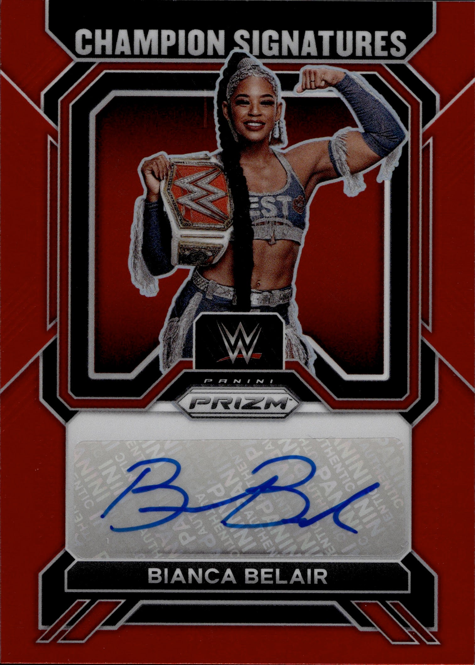 BIANCA BELAIR 2022 Panini WWE SIGNATURES AUTOGRAPH Wrestling discount Card