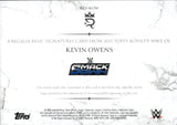 2025 Kevin Owens Topps Royalty WWE PURPLE FOIL REGALIA DUAL SHIRT AUTO 18/50 AUTOGRAPH RELIC #RES-KOW Friday Night Smackdown