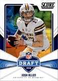 2018 Josh Allen Panini Score DRAFT ROOKIE RC #5 Buffalo Bills