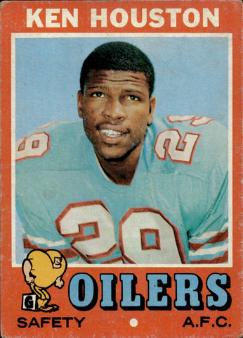 1971 Ken Houston Topps Houston Oilers #113 BV$40