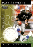 2001 Jim Plunkett Upper Deck NFL Legends PAST PATTERNS JERSEY RELIC #PP-JP Oakland Raiders