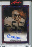 2026 Brian Bosworth Leaf Art of Sport PURPLE FOIL GRISAILLE AUTO 8/8 AUTOGRAPH #G-BB1 Seattle Seahawks