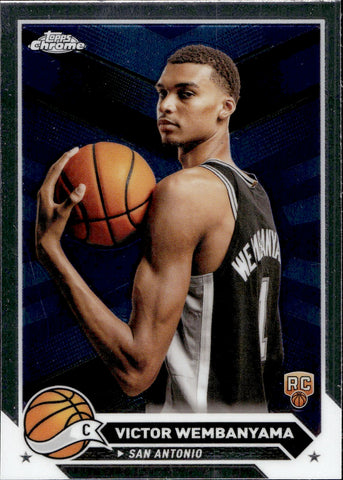 2023-24 Victor Wembanyama Topps Chrome ROOKIE RC #1 San Antonio Spurs