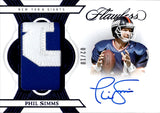 2025 Phil Sims Panini Flawless SAPPHIRE BLUE FOIL PATCH AUTO 02/10 AUTOGRAPH RELIC #PA-PSS New York Giants