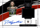 2022 Dominik Mysterio Panini Impeccable WWE ELEGANCE SHIRT AUTO 09/99 AUTOGRAPH RELIC #EM-DMY Monday Night Raw