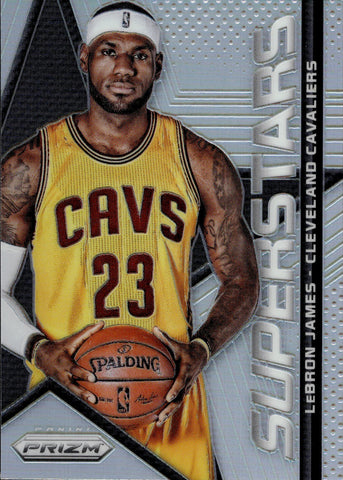 2014-15 LeBron James Panini Prizm HOLO SILVER SUPERSTARS #1 Cleveland Cavaliers