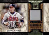 2025 Chipper Jones Topps Museum Collection MEANINGFUL MATERIALS JERSEY 42/75 RELIC #MMR-CJ Atlanta Braves HOF