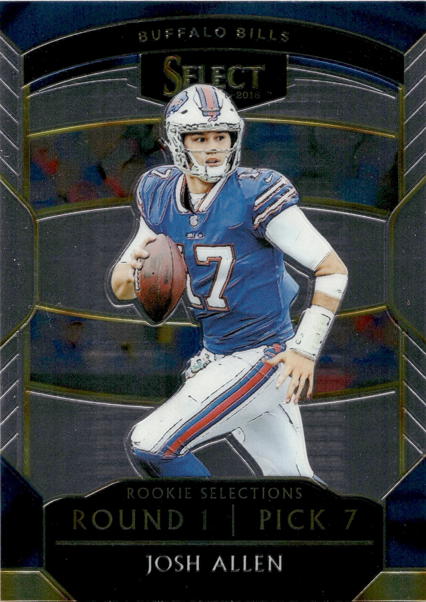 2018 Josh Allen Panini Select ROOKIE SELECTIONS RC #RS-6 Buffalo Bills