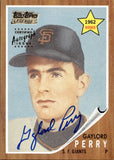 2022 Gaylord Perry Topps TEAM TOPPS LEGENDS AUTO AUTOGRAPH #TTGP San Francisco Giants HOF