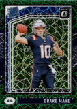 2024 Drake Maye Donruss Optic GREEN LASER RATED ROOKIE RC #229 New England Patriots 1
