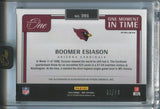 2024 Boomer Esiason Panini One GREEN ONE MOMENT IN TIME AUTO 33/40 AUTOGRAPH #391 Arizona Cardinals