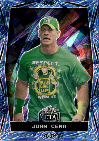 2024 John Cena Leaf Metal Legends DARK BLUE CRYSTAL 3/4 #23 WWE Legend
