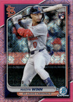 2024 Masyn Winn Bowman Chrome MEGA BOX PINK MOJO REFRACTOR ROOKIE 055/199 RC #61 St. Louis Cardinals