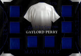 2025 Gaylord Perry Leaf In the Game Used BLUE FOIL RARE MATERIALS OCTO SWATCH JERSEY 02/35 RELIC #RM-6 Seattle Mariners HOF