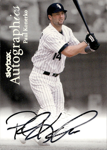 2000 Paul Konerko SkyBox AUTOGRAPHICS AUTO AUTOGRAPH #NA Chicago White Sox