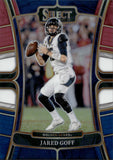 2023 Jared Goff Panini Select Draft Picks TRI-COLOR 046/199 #50 Detroit Lions