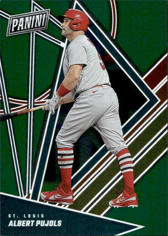 2024 Albert Pujols Panini Black Friday GREEN JERSEY NUMBER 5/5 #BB7 St. Louis Cardinals