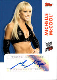 2009 Michelle McCool Topps WWE AUTO AUTOGRAPH #NA WWE HOF