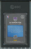 2017-18 De'Aaron Fox Donruss Optic SHOCK PRIZM RATED ROOKIE RC SGC 9 #196 SACRAMENTO KINGS 4234
